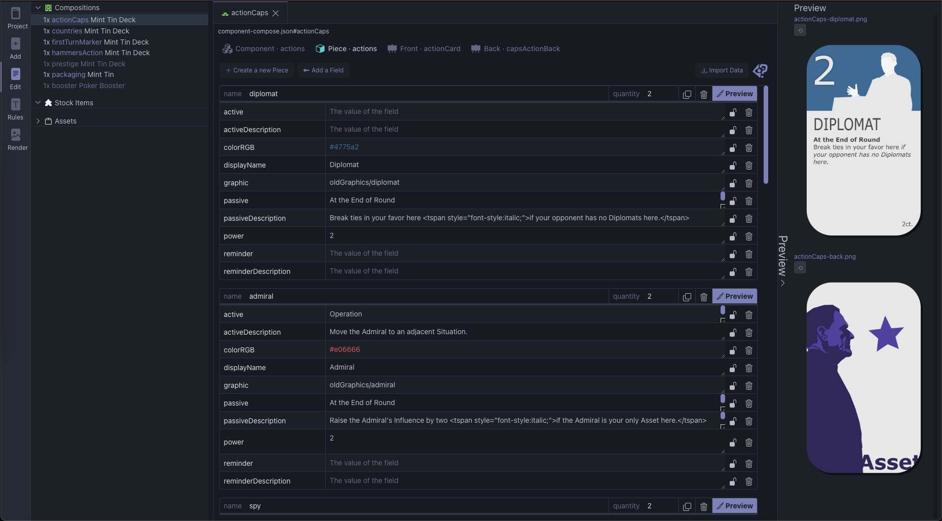 Design your components with an intuitive interface - no coding or AI required.