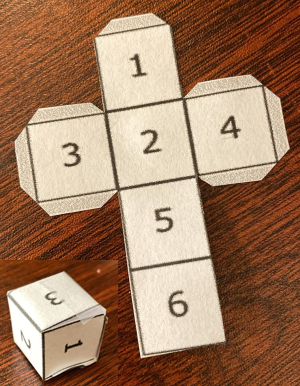 An assembled die.