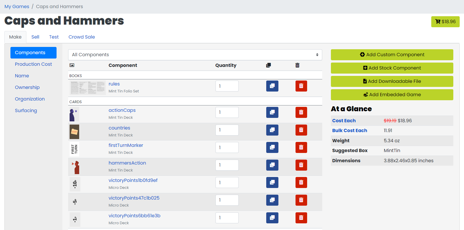 Our Uploaded Components